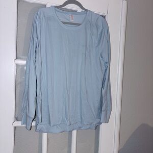 Light Blue Long Sleeve Women's Top
